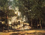 camille corot the mill of Saint-Nicolas-les-Arraz painting